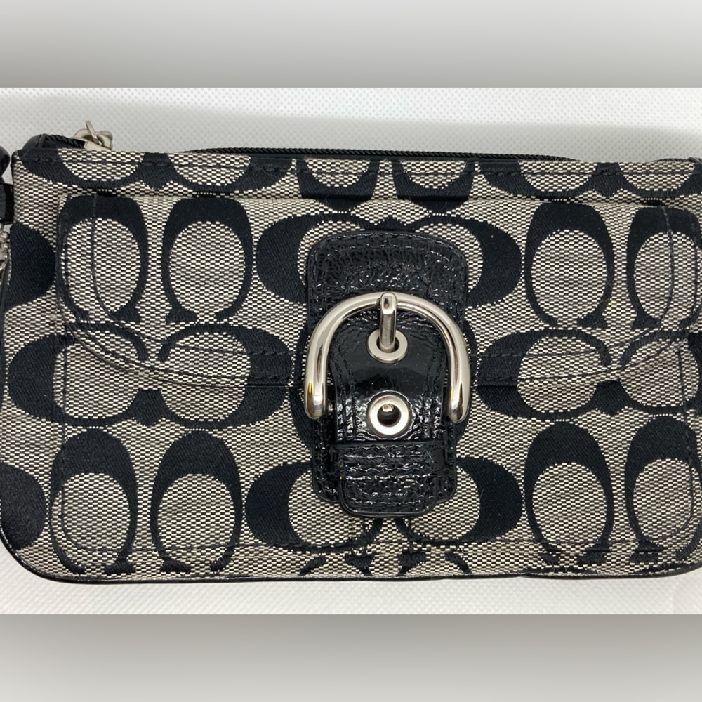 Coach Black Clutch NWOT